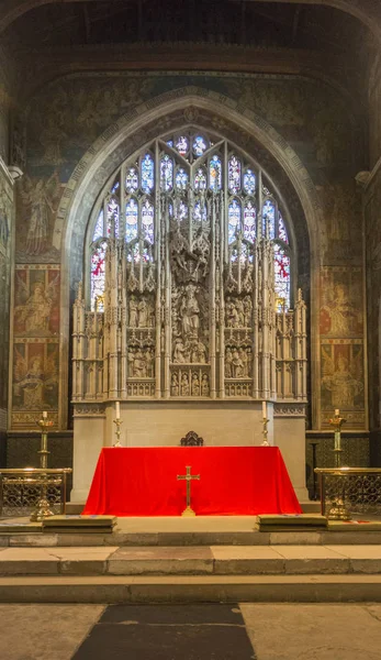 Ozdobny Ołtarz Wszystkich Świętych Kościół Maidstone Kent Wielka Brytania — Zdjęcie stockowe