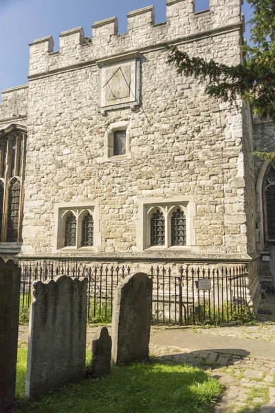 Všech Svatých Kostel Hřbitov Maidstone Kent Velká Británie — Stock fotografie