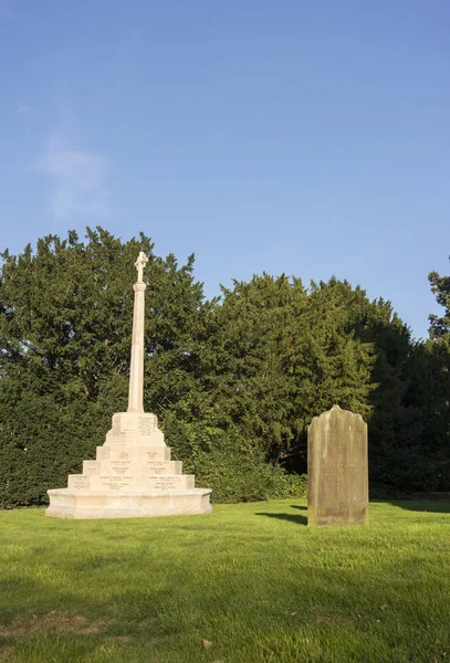 War Memorial Headstone Grounds Holy Cross Church Village Bearsted Kent — Stock Photo, Image