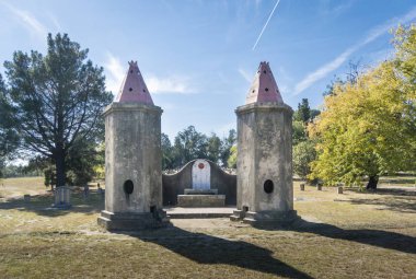 Beechworth mezarlığı, Victoria, Austral Towers yanan Çince
