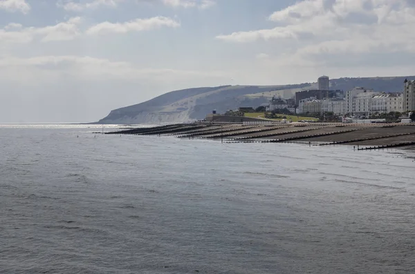 Eastbourne tengerpart, East Sussex, Egyesült Királyság — Stock Fotó