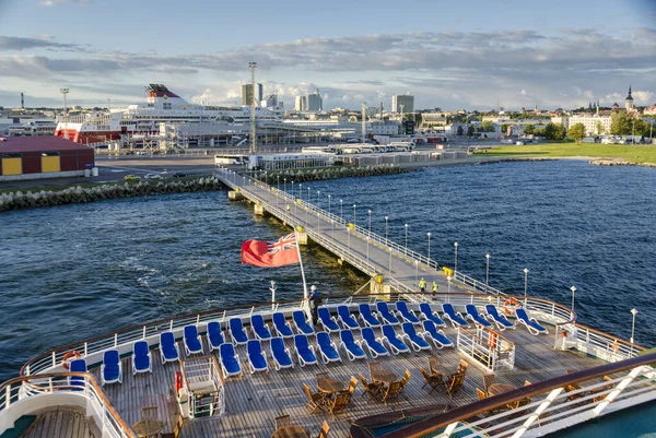 Porto de cruzeiro em Tallin, Estónia — Fotografia de Stock