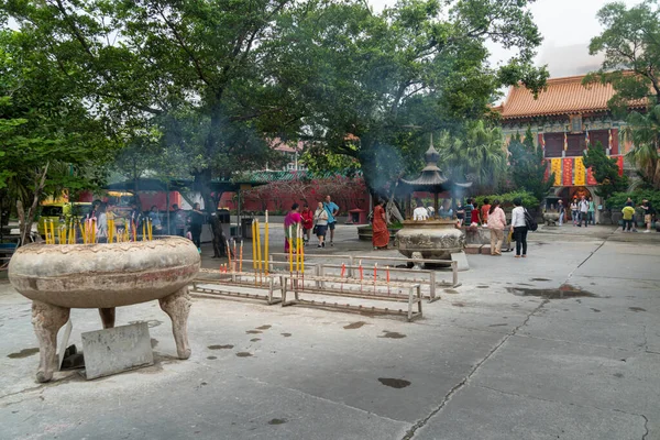 Urnes Encens Monastère Lin Île Lantau Hong Kong — Photo