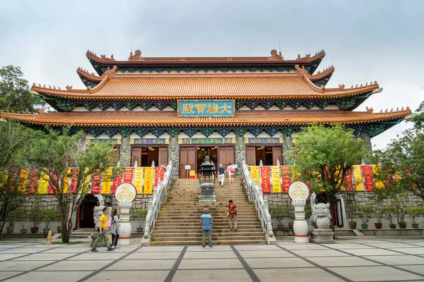 Entrance Lin Monastery Ngon Ping Village Lantau Hong Kong — Stock Photo, Image