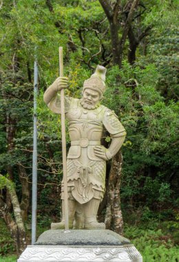 General Indra 'nın heykeli, 12 ilahi generalden biri, Lantau Adası, Hong Kong