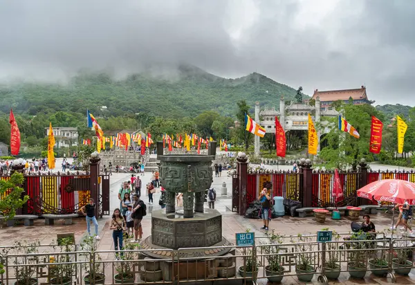 Vue Village Ngong Ping Sur Île Lantau Hong Kong — Photo