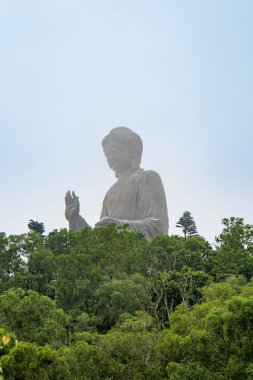 Tian Tan Büyük Buda heykeli Lantau Adası, Hong Kong 'da.