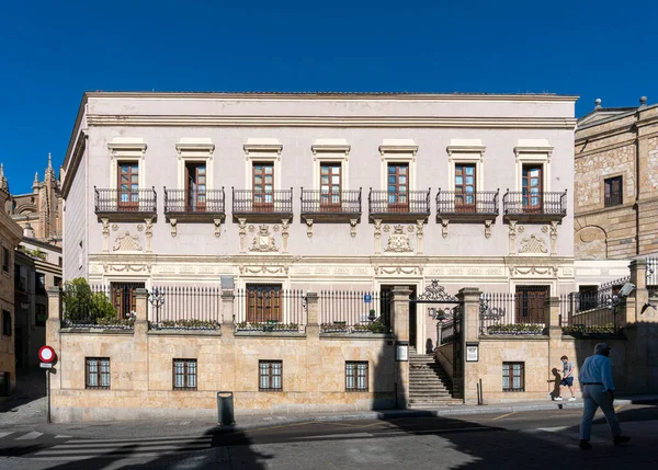 Die Fassade Eines Hotels Der Stadt Salamanca Spanien — Stockfoto