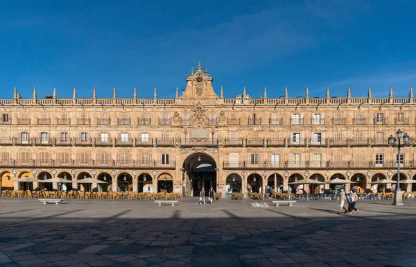 Plaza Mayor Der Stadt Salamanca Spanien — Stockfoto