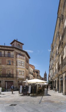İspanya 'nın Salamanca kentinin sokak manzarası