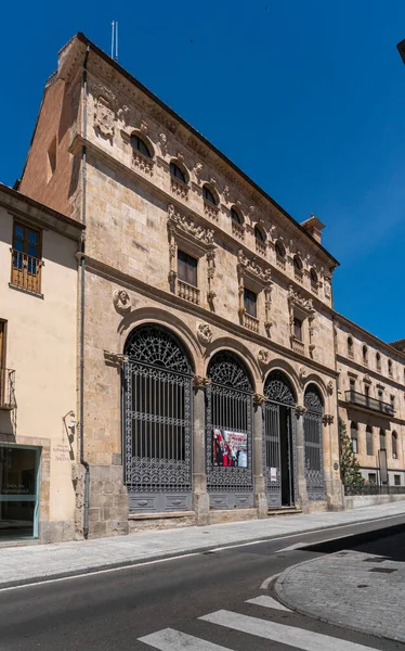 Fachada Antiguo Edificio Ciudad Salamanca España —  Fotos de Stock