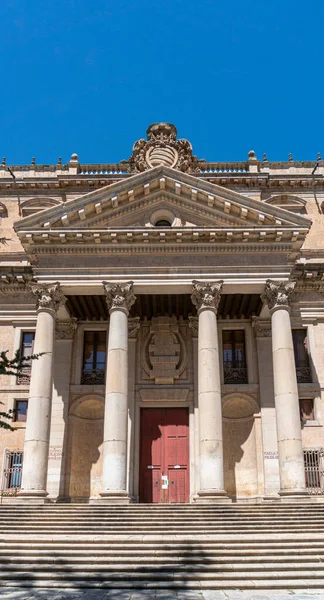 Historická Budova Univerzitě Salamance Městě Salamanca Španělsko — Stock fotografie