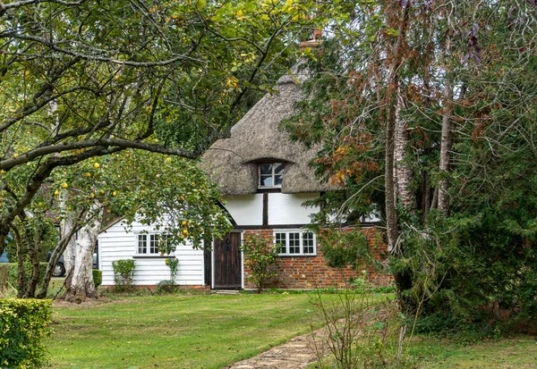 An ancient thatched cottage in the village of Smarden, Kent, UK