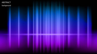 Parlayan neon ışınlarının vektör soyut arka plan. Eps 10