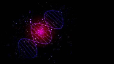 DNA molekülünün moleküler yapısının vektör arkaplanı. Eps 10.