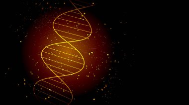 DNA molekülünün moleküler yapısının vektör arkaplanı. Eps 10.