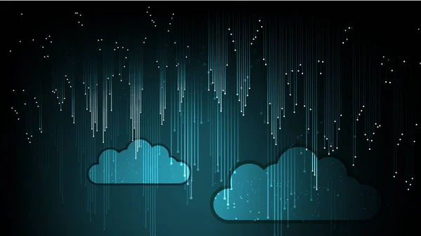 Abstrakcyjna chmura tła technologii w sieci Internet. W EPS 10 — Wektor stockowy