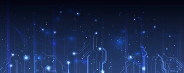 Soyut elektrik kartı, devre çizimi. Soyut bilim, fütüristik, web ağı kavramı