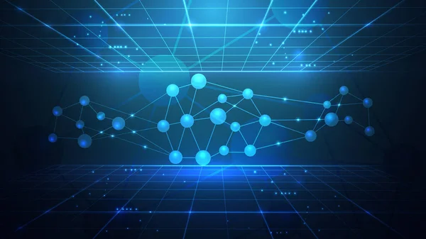Atom ve parçacıklardan oluşan kristal bir kafes tasviri