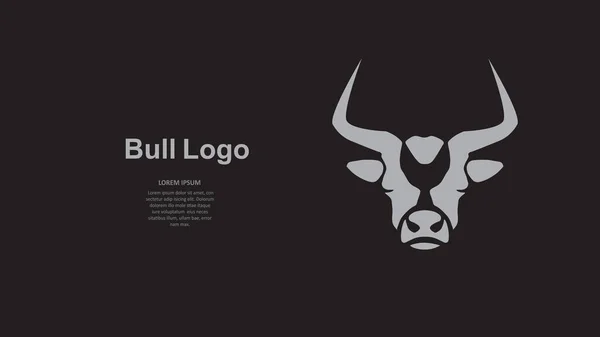 Boğa kafasının vektör çizimi. Logo, işaret, tasarım, boğa yılı. EPS 10.