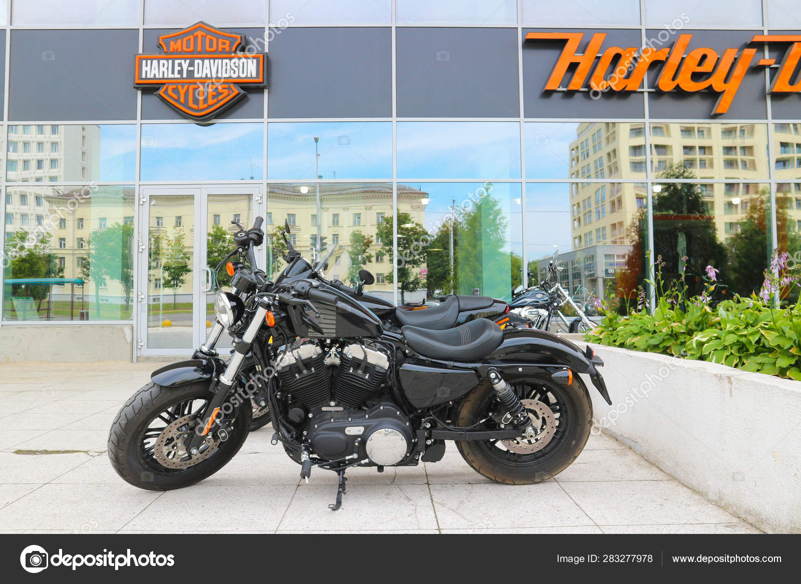 Motorcycle Salon Harley Davidson American Motorcycle Manufacturer Certified Supplier Military Stock Editorial Photo C D Odin 283277978