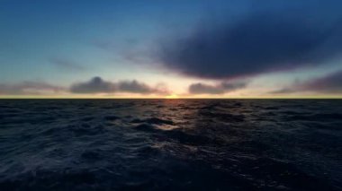 Bir Gündoğumu Manzarası Arkaplanı 