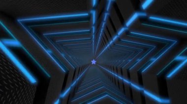 Bir Fütürist Tünel Arkaplan Canlandırması 