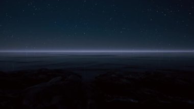 Night Ocean Landscape