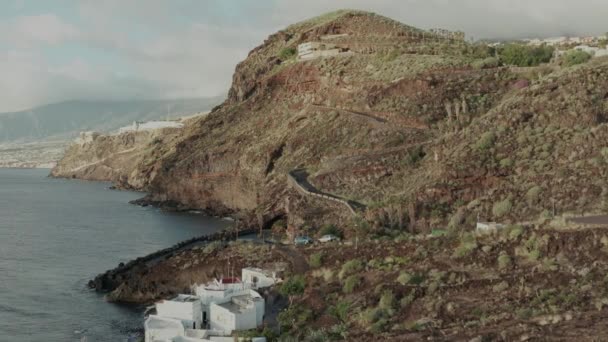 Camino Cerca Del Muelle Desde Punto Vista Superior — Vídeo de stock