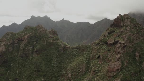 Estudio Aéreo Sobre Las Montañas Tenerife Islas Canarias — Vídeos de Stock