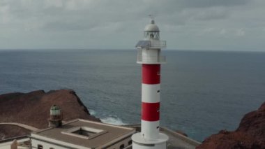 Tenerife, Kanarya Adaları, deniz feneri Teno yollar yukarıda hava anket