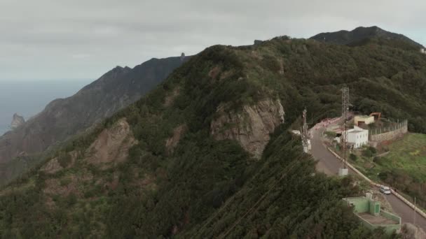 Аэросъемка Над Дорогами Тенерифе Канарские Острова — стоковое видео