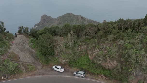 Inquérito Aéreo Acima Das Estradas Tenerife Ilhas Canárias — Vídeo de Stock
