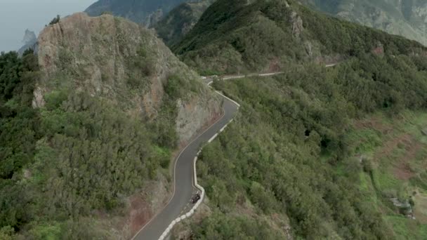 Estudio Aéreo Sobre Las Carreteras Tenerife Islas Canarias — Vídeos de Stock