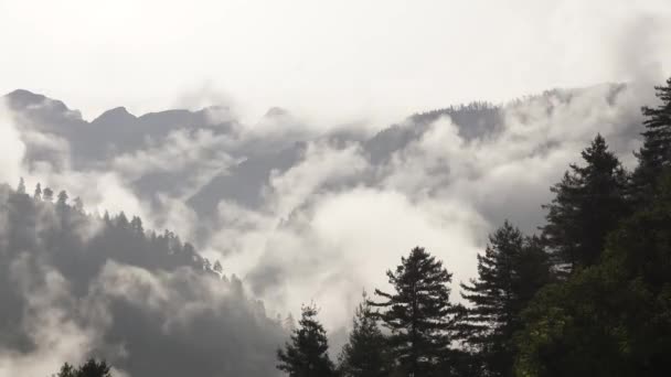 尼泊尔喜马拉雅山 在安娜普尔纳附近徒步 时光流逝 — 图库视频影像