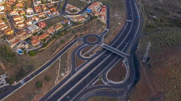 Road junction op Tenerife — Stockfoto