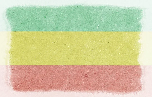 Eski Kağıt arka plan. Rastafarian yatay bayrak, doku, raster illüstrasyon