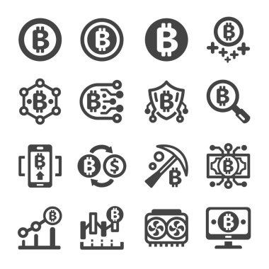 Şifreleme para birimi, bitcon simgesi seti