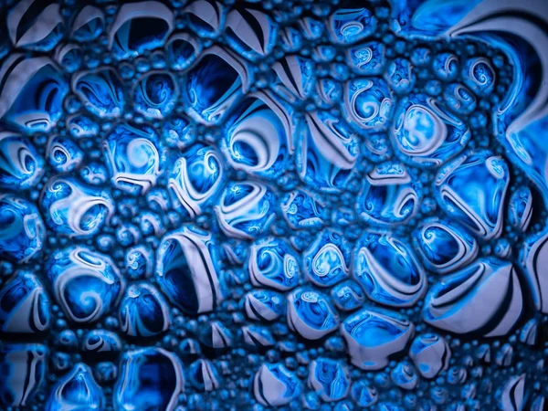 Абстрактный Фон Мыльная Пена Поверхности Воды Красивый Красочный Макрос — стоковое фото