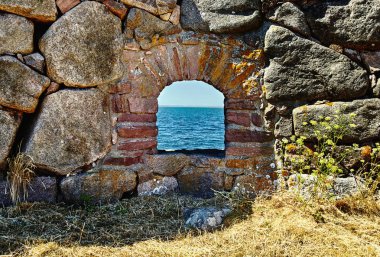 Boşlukları deniz manzaraları. Danimarka