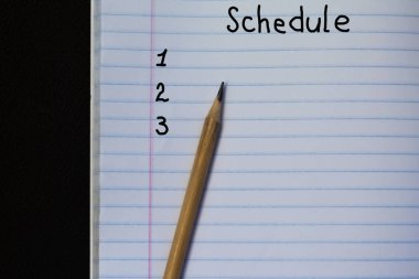 defter kalem kavramı planlama zamanlamasıyla yazıt ile