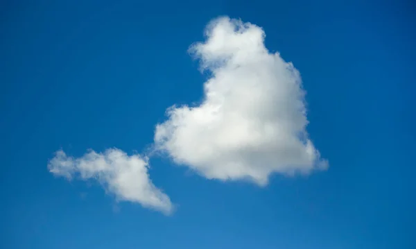 Nube Cielo Azul Forma Corazón — Foto de Stock
