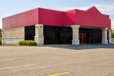 Mağaza, iş veya profesyonel ofis alanı boş genel ön yüzü.