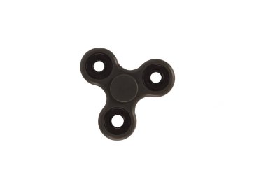 Beyaz arka plan üzerinde izole oyuncak rahatlatma spinner stres kıpır. Doğrudan yukarıdaki.