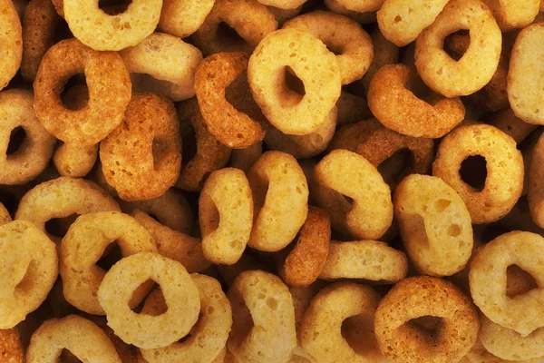 Extremadamente Cerca Cereales Fríos Desayuno Rápido Para Niños Adultos Vista — Foto de Stock