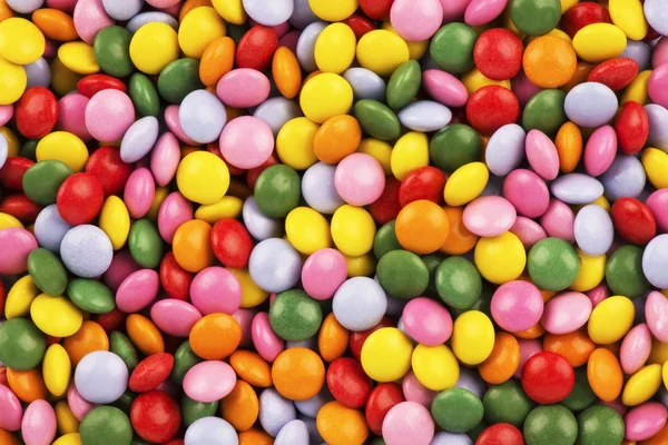 Bovenaanzicht Van Achtergrond Textuur Van Kleurrijke Harde Snoepjes Ruimte Voor — Stockfoto