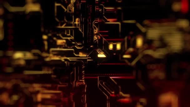 Cyber Tech fond numérique, coloré avec des lignes lumineuses au néon animées .