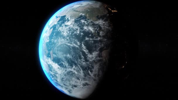 Blick auf den Planeten Erde aus dem Weltraum - zentriert und Zoom in Elemente des Bildes von der Nasa eingerichtet