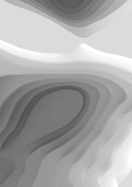 Soyut Landscape_White ile Dikey A4 afiş