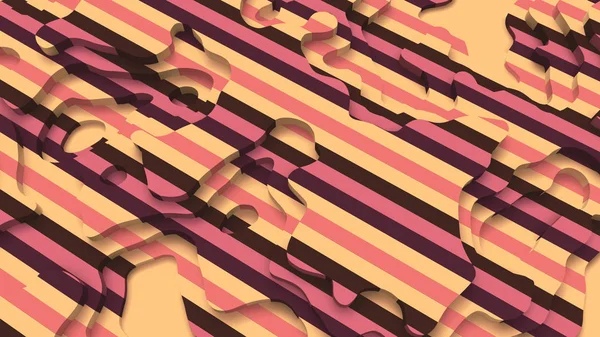 Abstrait Modèle géométrique coloré vue latérale _ Pastel Pink Candy — Photo